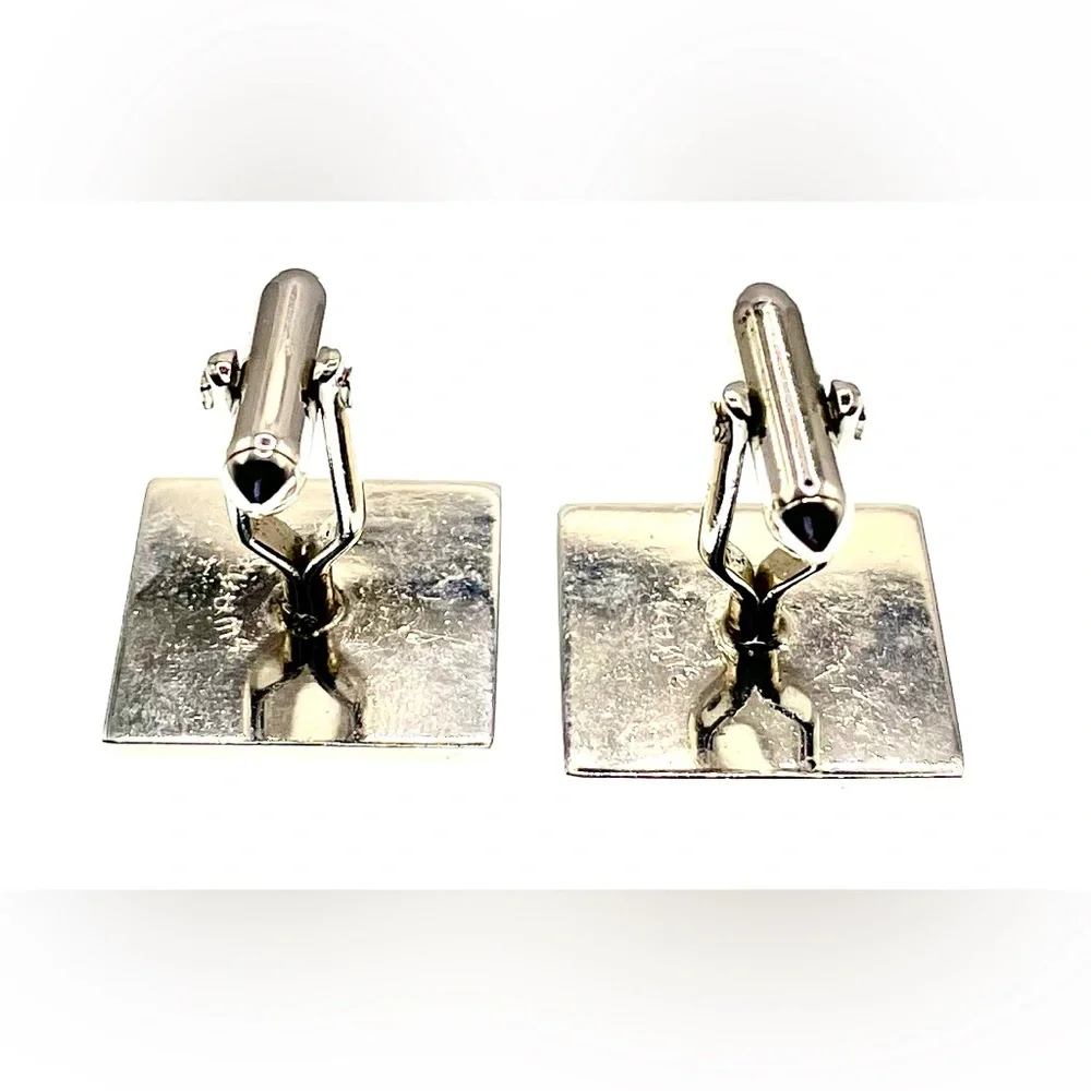 3 for $30 Vintage Signed Swank Silver Tone Cufflinks Raised Scroll Design